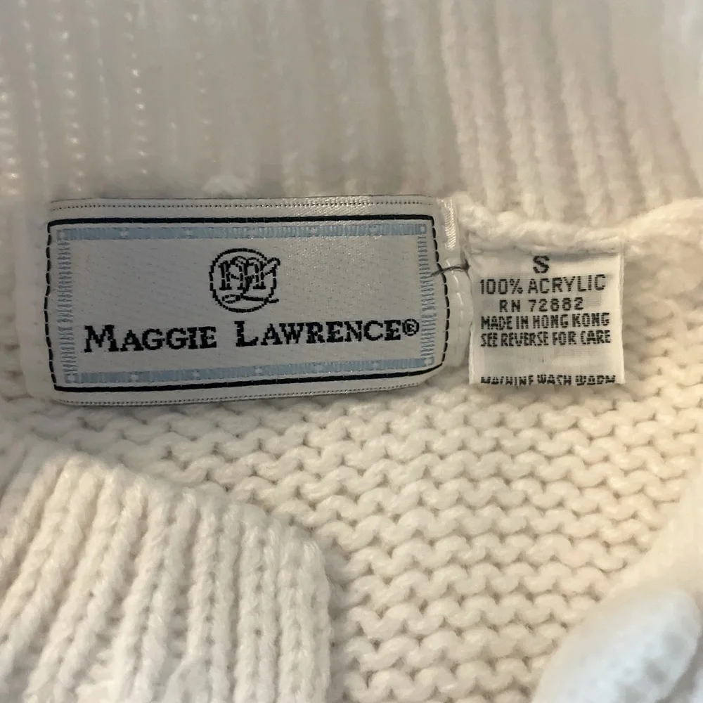 Maggie Lawrence Coquette‎ Cable Knit Cardigan Size Small